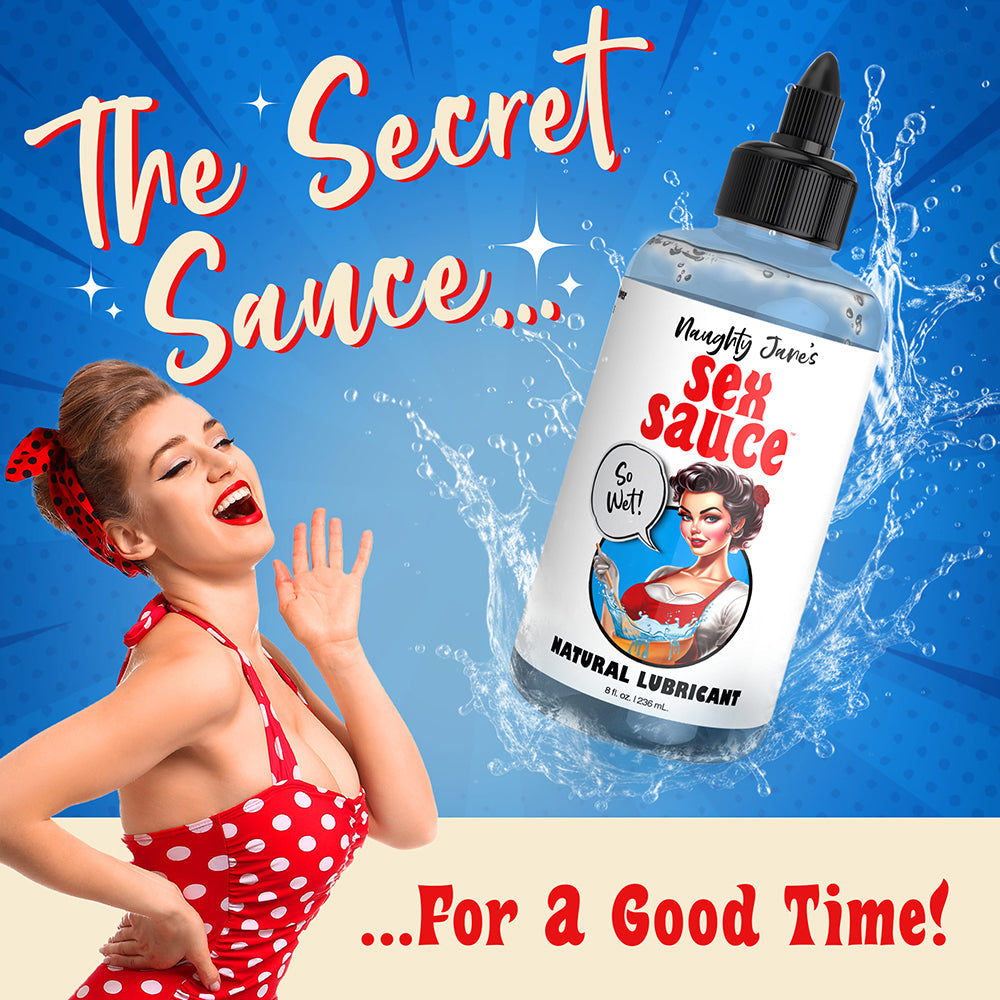 Naughty Jane''s Sex Sauce Natural Lubricant 8 oz.