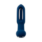 Evolved The Flapper Rechargeable Vibrator with Remote Silicone Blue