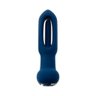 Evolved The Flapper Rechargeable Vibrator with Remote Silicone Blue