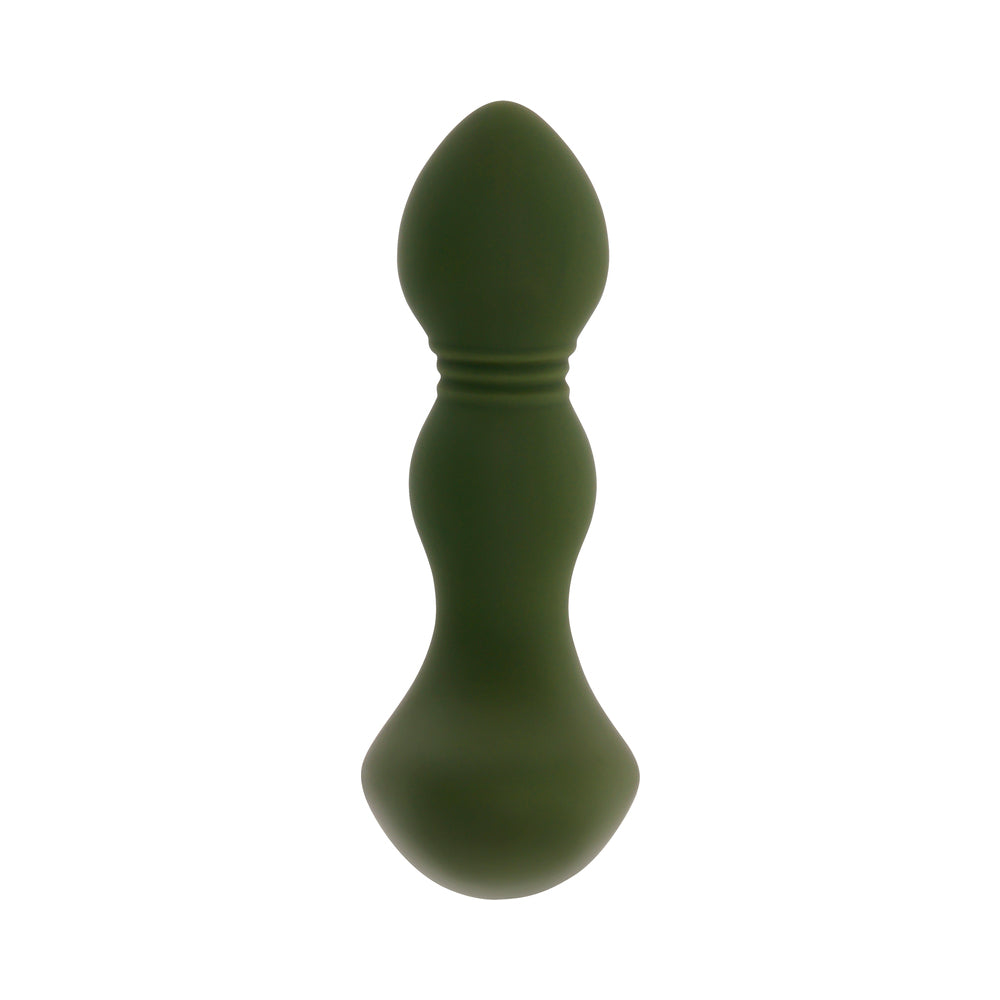Evolved Lieutenant Rechargeable Anal Vibrator Silicone Green