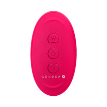 Gender X All About the Bass Rechargeable Vibrator with Remote Silicone Red