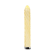 Playboy Twist Of Fate Rechargeable Glass Vibrator Yellow