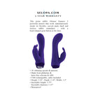 Selopa Plum Job Rechargeable Vibrating Dual Stimulator Silicone Purple