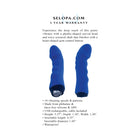 Selopa Blue Banger Rechargeable Vibrator Silicone Blue