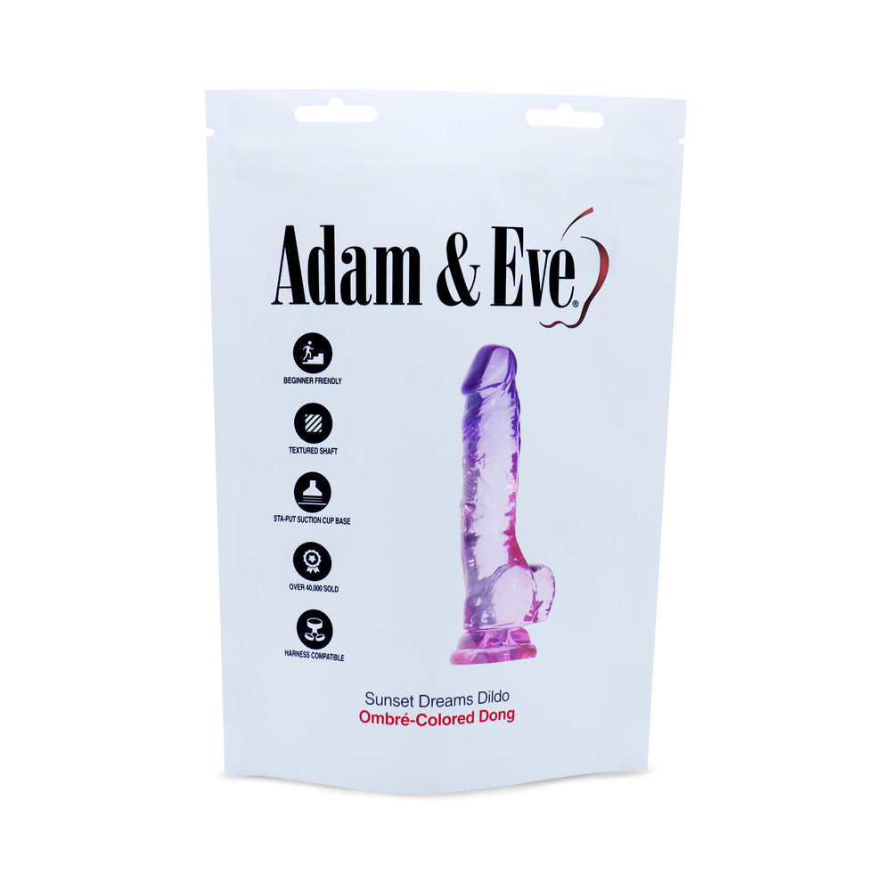 Adam & Eve Sunset Dreams Realistic Dildo 7.5 in. (Bag Packaging)