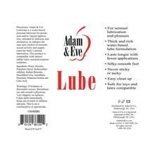 Adam & Eve Water-Based Lubricant 8 oz.