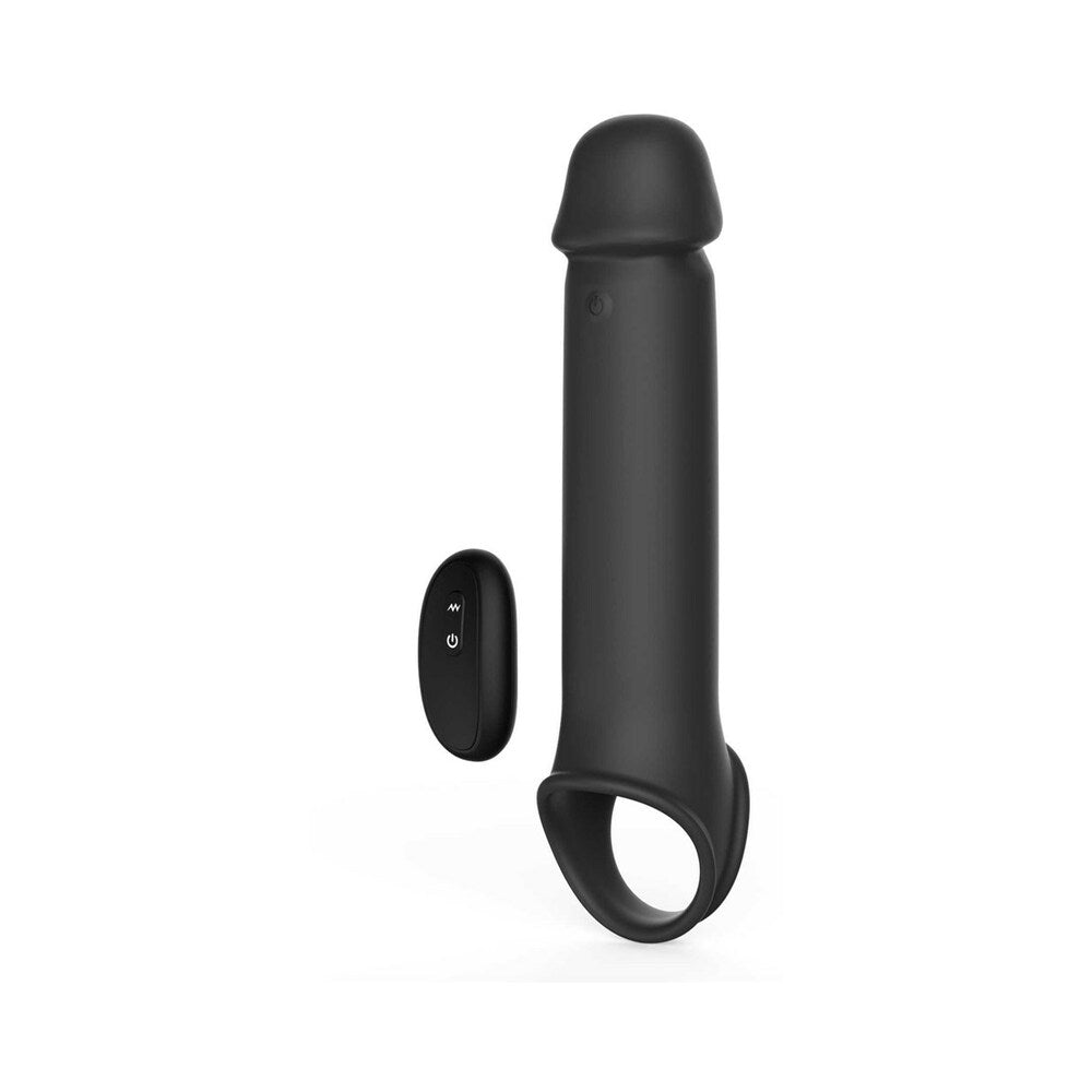 Adam & Eve Adam''s XL Vibrating Extension Silicone with Remote Control