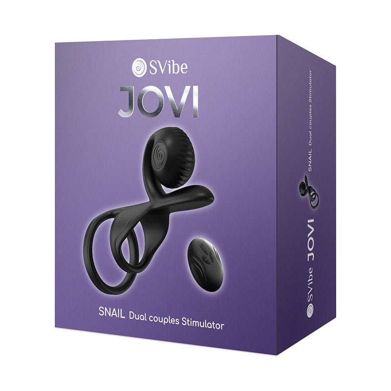 SVibe Snail Jovi Couples Ring Black