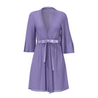 Magic Silk Sheer Passion Flutter Sleeve Robe Very Peri S/M