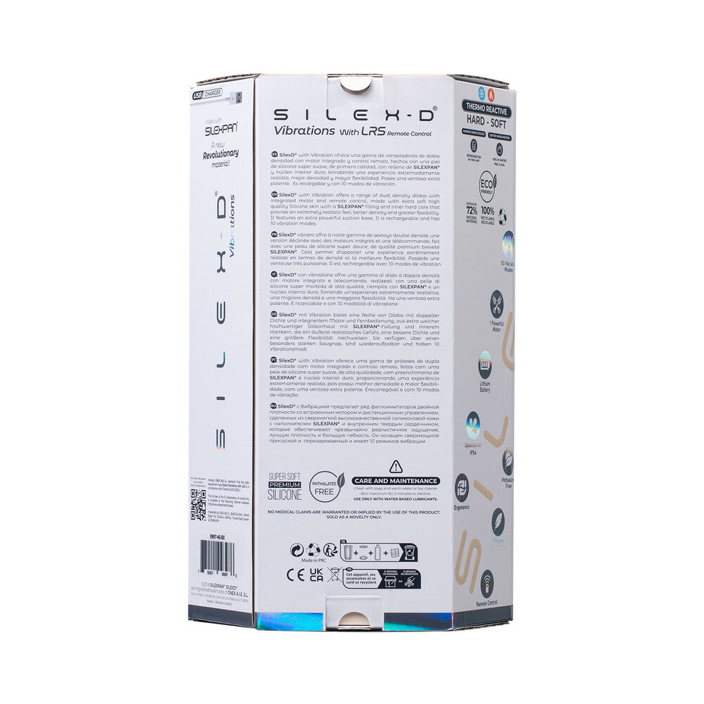 SILEX-D The Original Double Penetration 7 in. & 8 in. Vibrating Dildo with Remote Vanilla