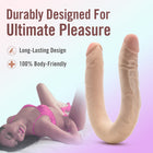 Dr. Skin Plus 16.5 in. Posable Double Dong Beige