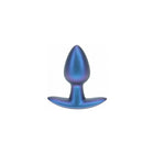 Ouch! Smooth Silicone Anal Plug Small 2.6 in. Metallic Blue