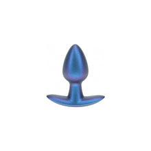 Ouch! Smooth Silicone Anal Plug Small 2.6 in. Metallic Blue