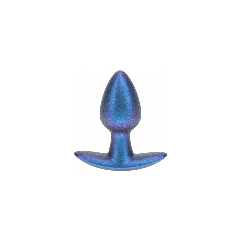 Ouch! Smooth Silicone Anal Plug Small 2.6 in. Metallic Blue