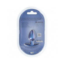 Ouch! Smooth Silicone Anal Plug Small 2.6 in. Metallic Blue