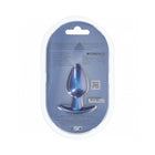 Ouch! Smooth Silicone Anal Plug Medium 3.1 in. Metallic Blue