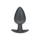 Ouch! Smooth Silicone Anal Plug Large 3.5 in. Gun Metal