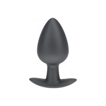 Ouch! Smooth Silicone Anal Plug Large 3.5 in. Gun Metal