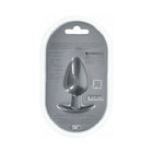 Ouch! Smooth Silicone Anal Plug Large 3.5 in. Gun Metal