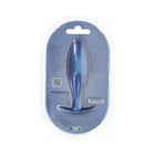 Ouch! Smooth Silicone Oval Anal Plug 4.6 in. Metallic Blue