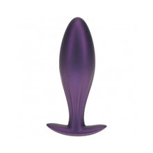 Ouch! Smooth Silicone Oval Anal Plug 4.6 in. Metallic Purple