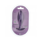 Ouch! Smooth Silicone Oval Anal Plug 4.6 in. Metallic Purple