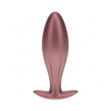 Ouch! Smooth Silicone Oval Anal Plug 4.6 in. Rose Gold