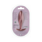 Ouch! Smooth Silicone Oval Anal Plug 4.6 in. Rose Gold