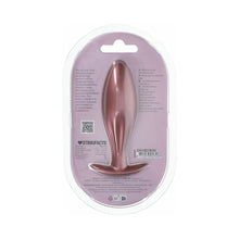 Ouch! Smooth Silicone Oval Anal Plug 4.6 in. Rose Gold