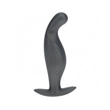 Ouch! Smooth Silicone P-Spot Anal Plug 4.6 in. Gun Metal