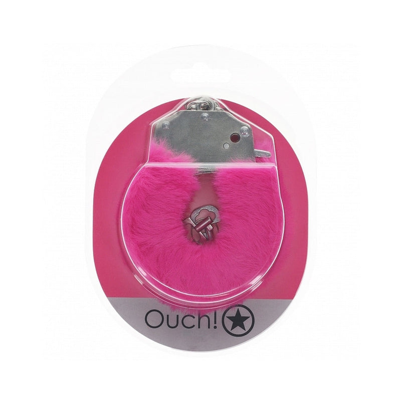 Ouch! Heavy-Duty Fluffy Handcuffs Pink