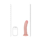 RealRock 8 in. Vibrating Cock Regular Curved Beige