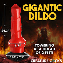 Creature Cocks Giant Hell-Hound Canine Penis 2 ft. Dildo