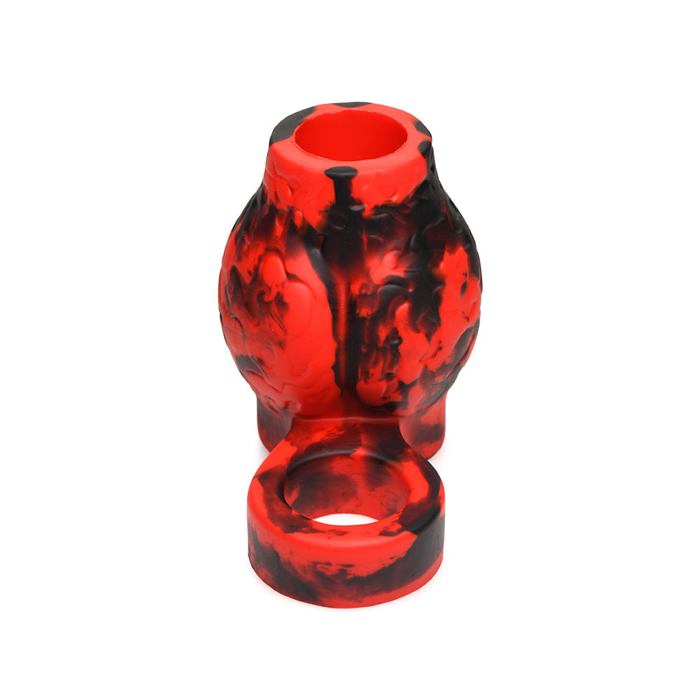 Creature Cocks Hell Hound Silicone Girth Enhancer with Ball Strap L