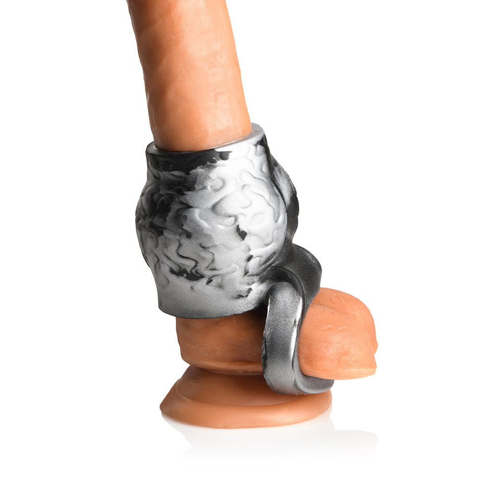 Creature Cocks Night Prowler Silicone Girth Enhancer with Ball Strap M