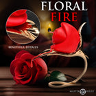 Master Series Burning Passion Rose Candle with Holder