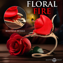 Master Series Burning Passion Rose Candle with Holder