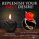 Master Series Fire Garden 3-Piece Rose Candle Set Black/Purple/Red