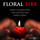 Master Series Fire Garden 3-Piece Rose Candle Set Black/Purple/Red