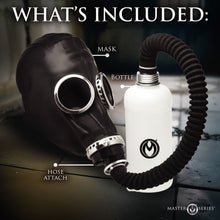 Master Series Rubber Gas Mask with Bottle