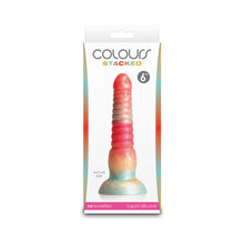 Colours Stacked 6 in. Dildo Red/Gold