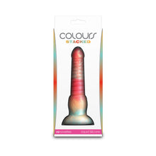 Colours Stacked 6 in. Dildo Red/Gold
