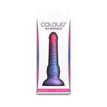 Colours Stacked 6 in. Dildo Pink/Blue