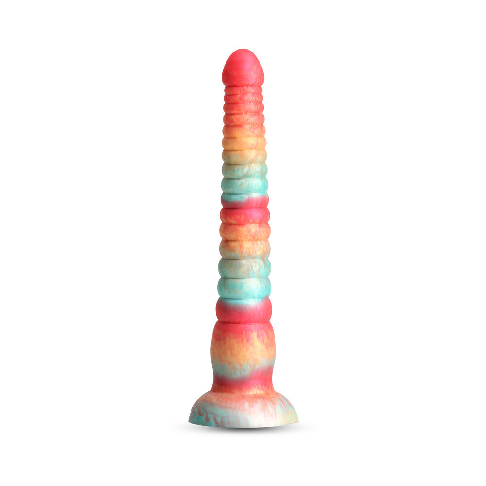 Colours Stacked 9 in. Dildo Red/Gold