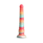 Colours Stacked 9 in. Dildo Red/Gold