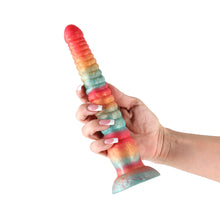 Colours Stacked 9 in. Dildo Red/Gold