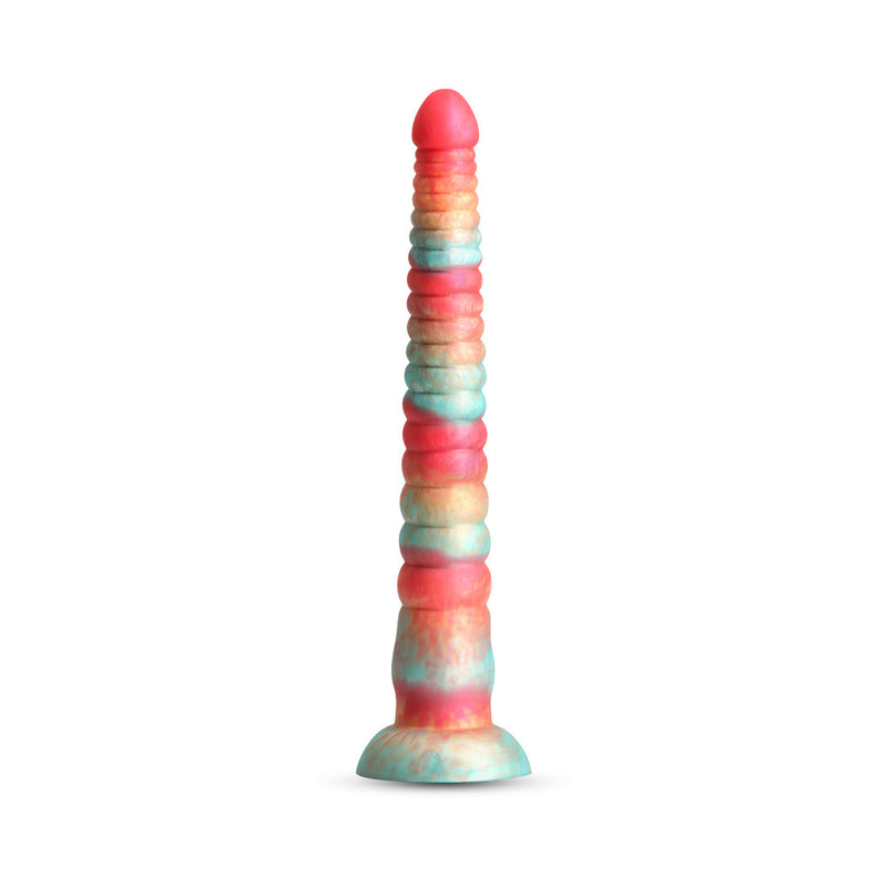 Colours Stacked 12 in. Dildo Red/Gold