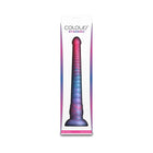 Colours Stacked 12 in. Dildo Pink/Blue