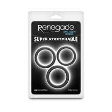 Renegade 3-Piece Slim Rings Black