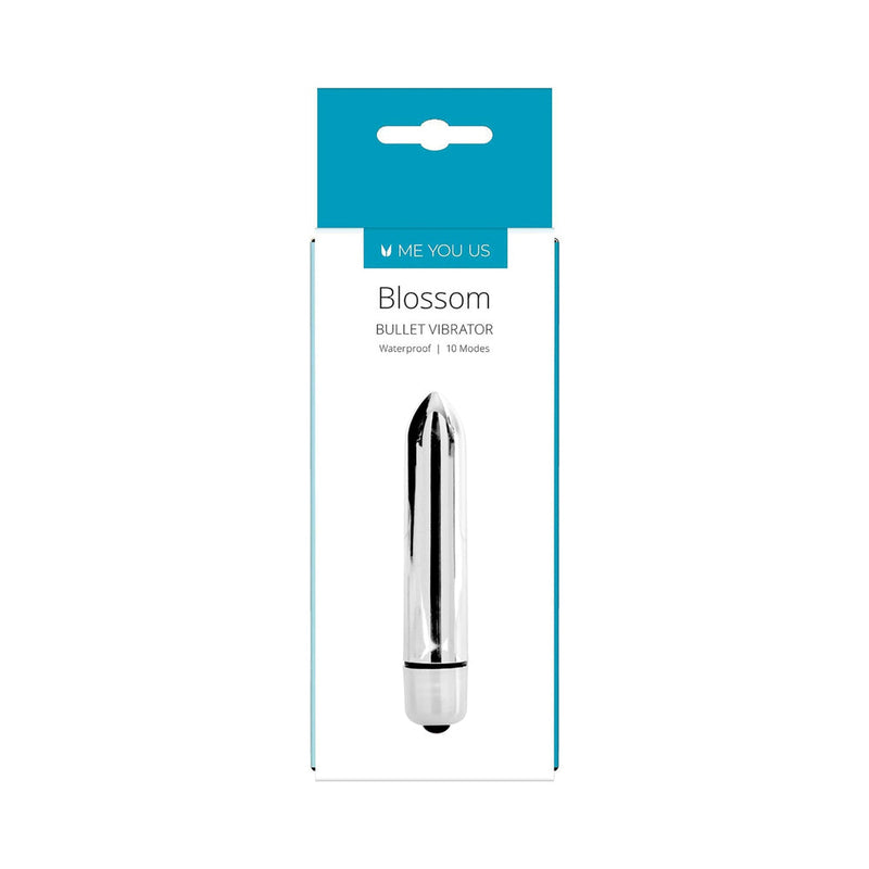Me You Us Blossom 10 Mode Bullet Vibrator Silver